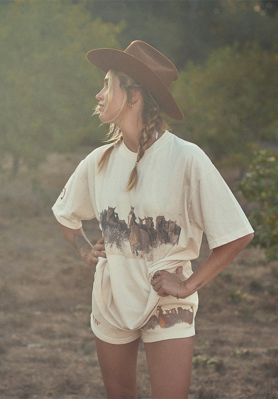 WILD HORSE Short Sleeve - Creme