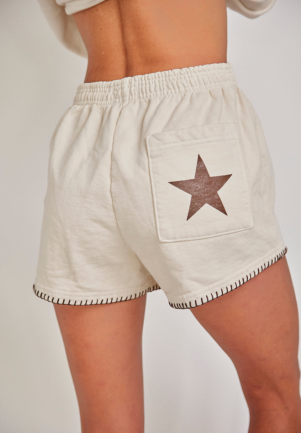 Lonestar Sweatshorts - Creme